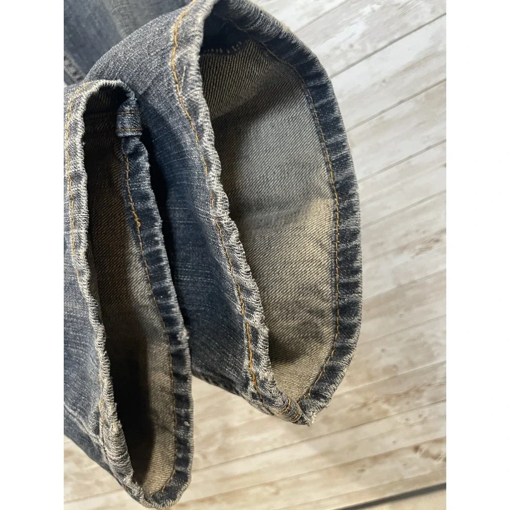 Levi's 505‎ Mens 38x34 Jeans Medium Wash Straight Leg Whiskering 100% Cotton